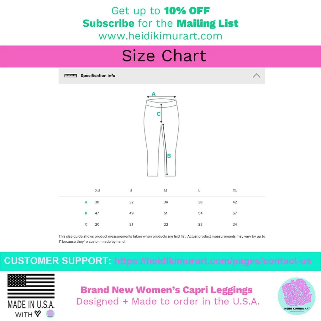 Black Green Yoga Capri Leggings, Neon Green Capris Tights For Ladies-Made in USA/EU/MX