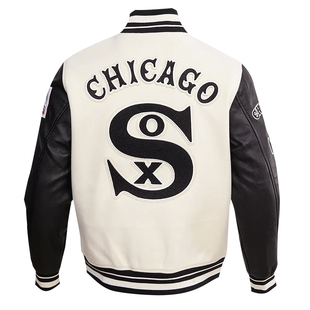 Chicago White Sox Crème Varsity Jacket