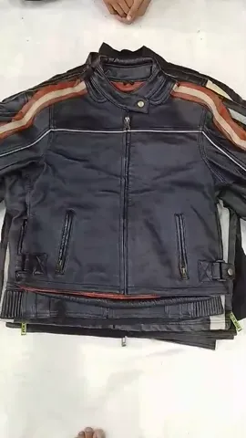 CR2789 Retro Biker Leather Jackets - 8 Pcs