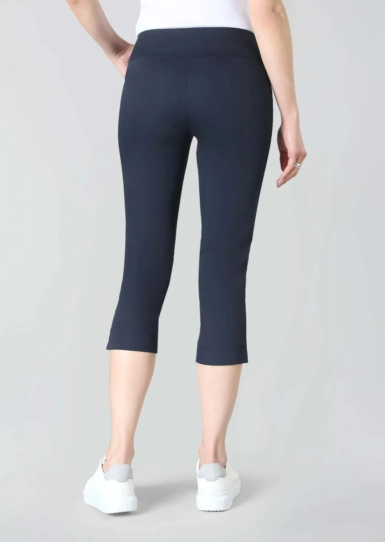 Essentials Slim Capri Pants, Mercury Stretch
