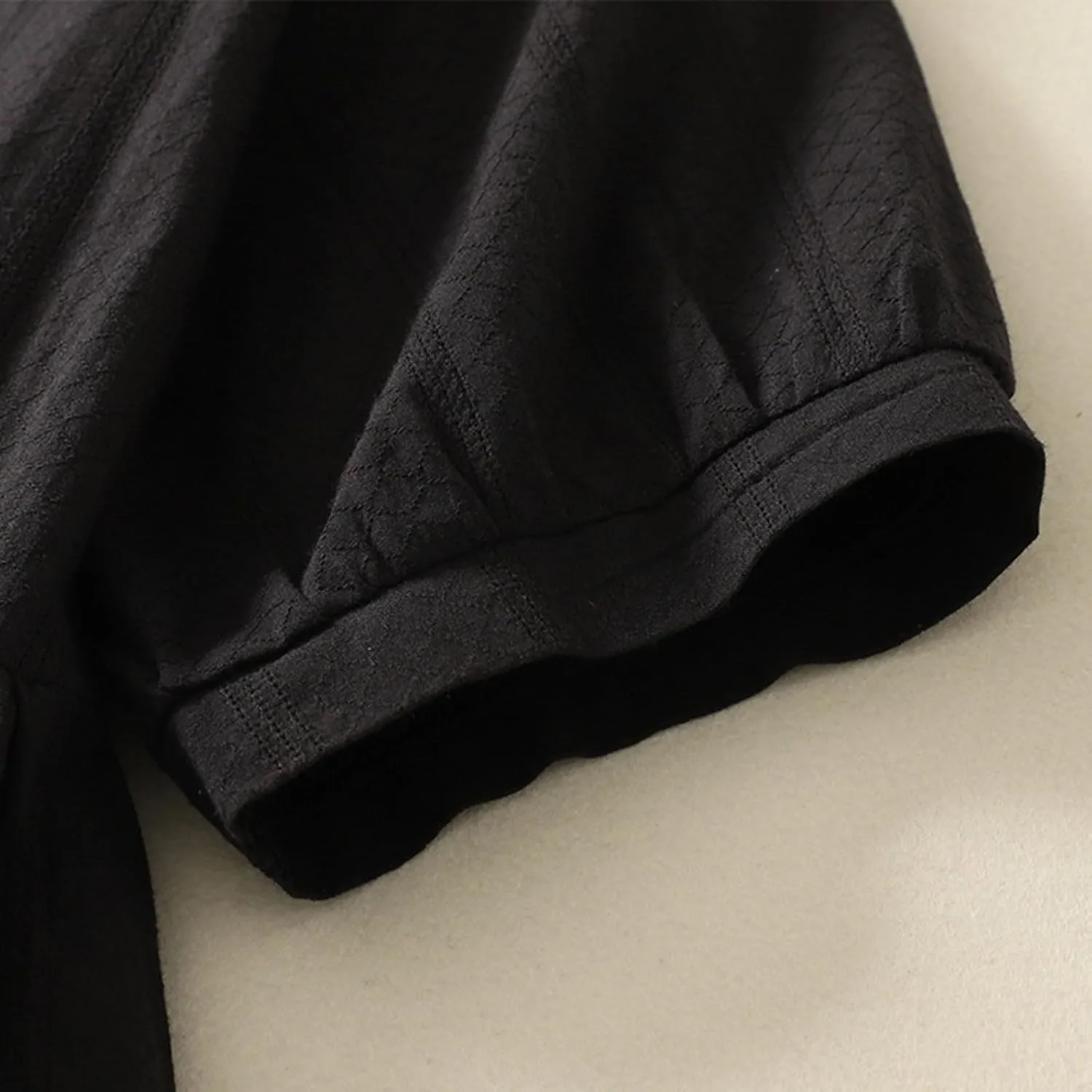 HGps8w Cotton Linen Tops for Women 2025 Summer Loose Fit Casual Crewneck Short Sleeve Peplum Blouse Cute Pleated Tunic Shirts