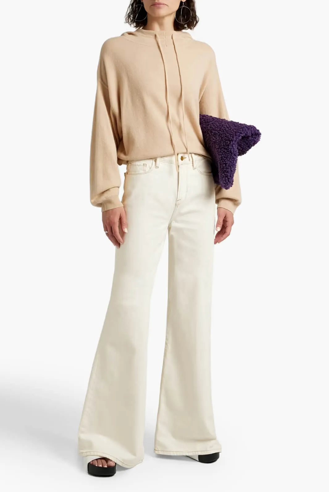 LE PALAZZO high-rise wide leg denim
