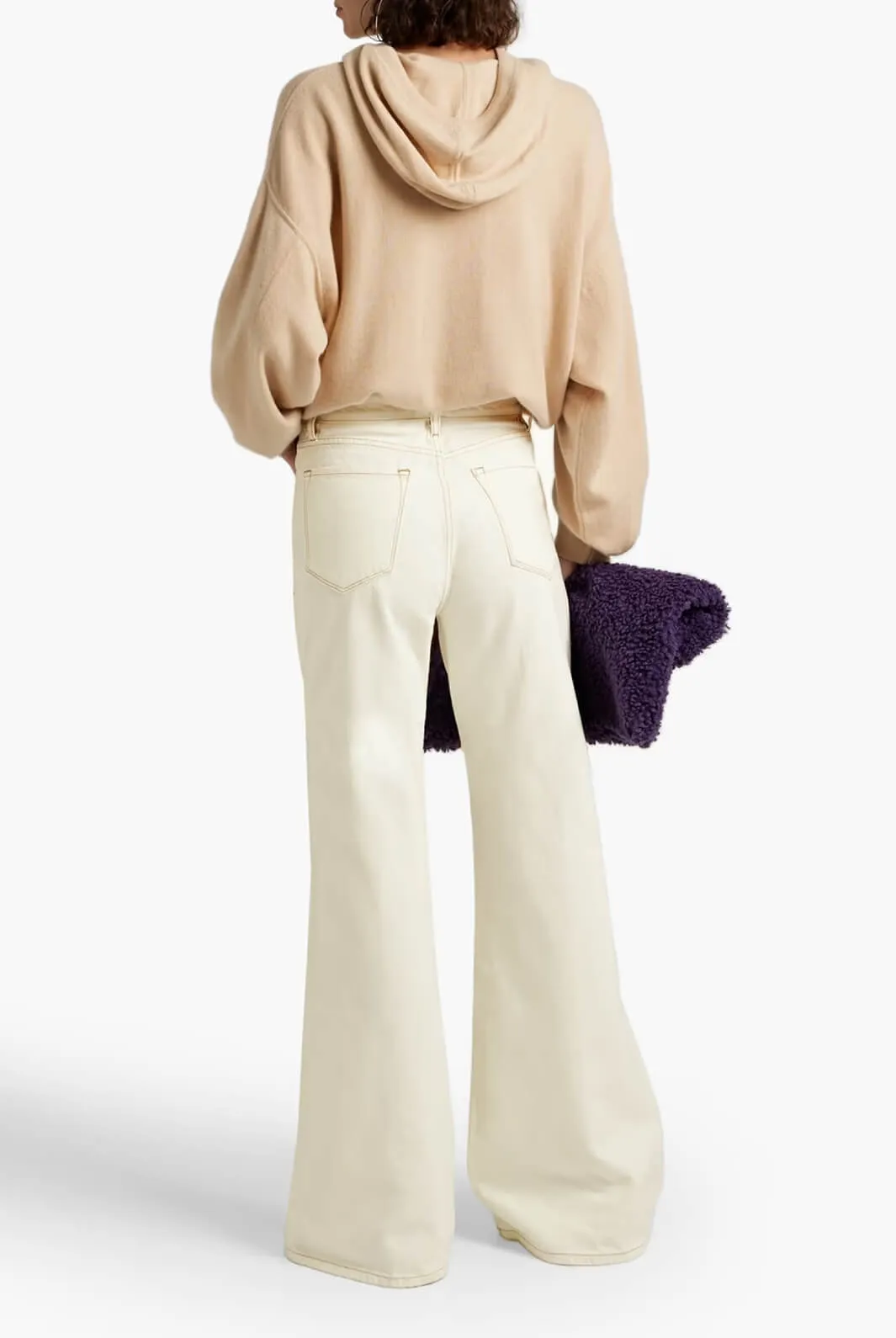 LE PALAZZO high-rise wide leg denim