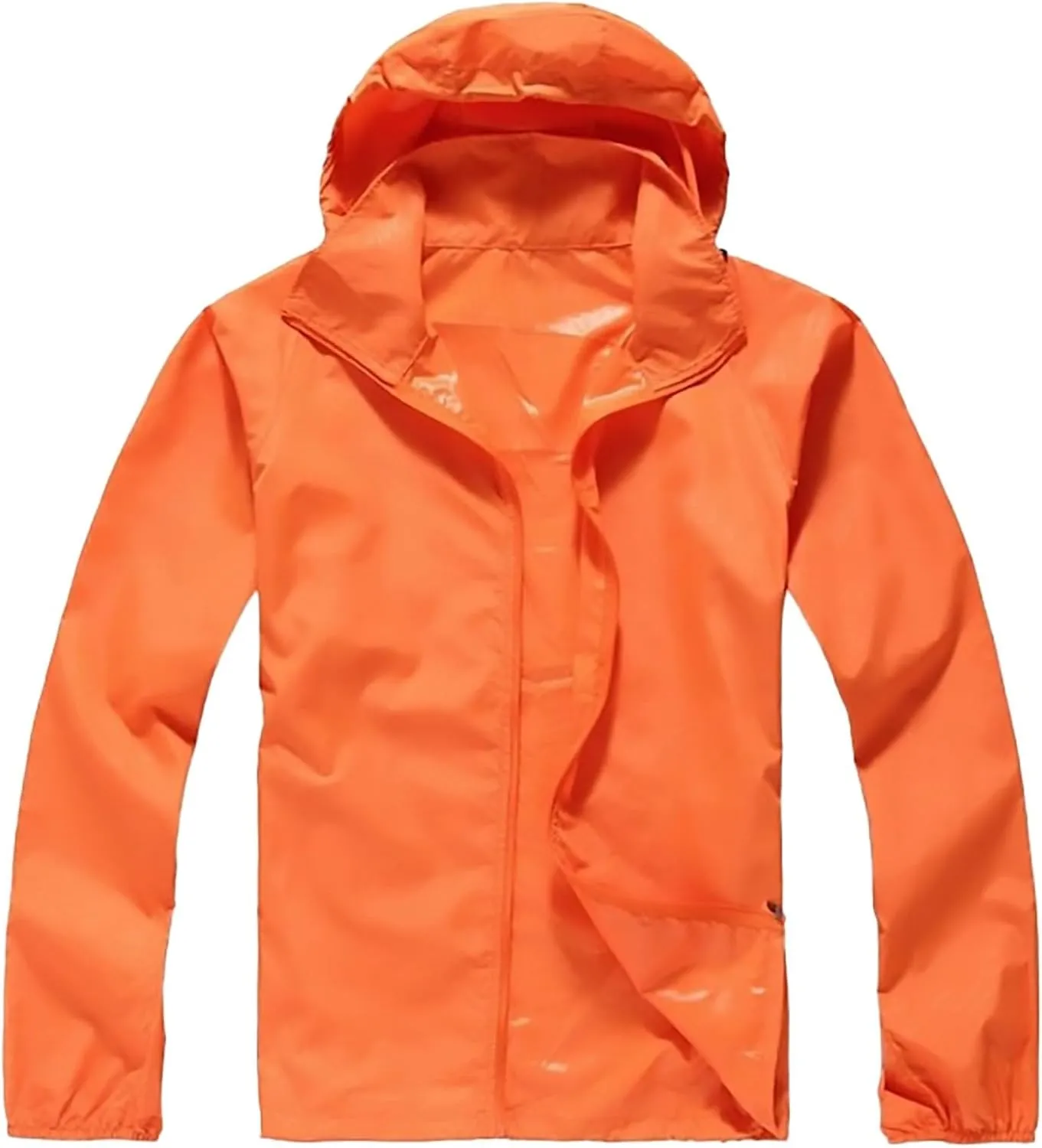 Rain Jacket Women Plus Size Lightweight Raincoat Outdoor Waterproof Windbreaker Hooded Packable Coats with Pockets